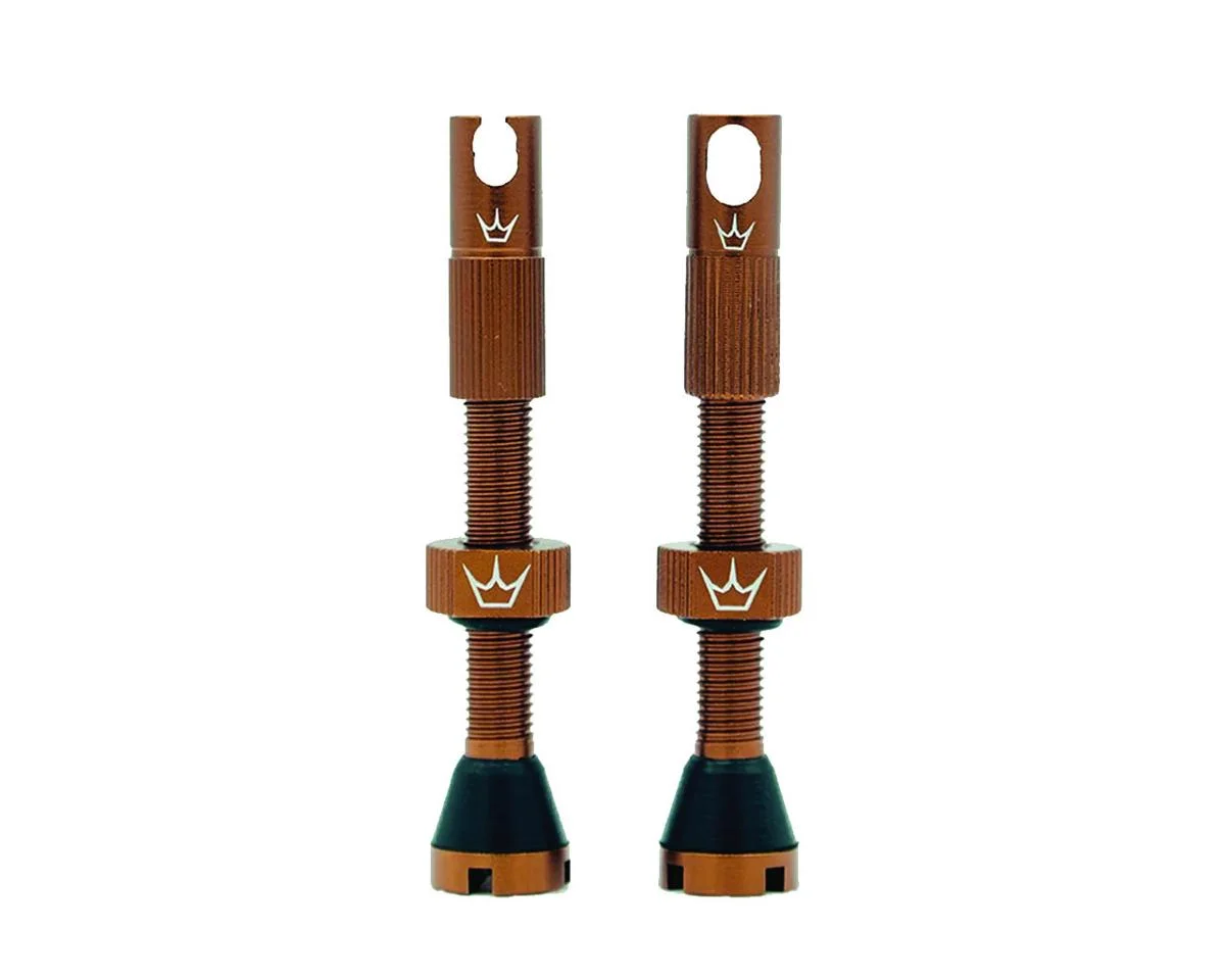 Peaty's Alloy Presta Valve Stems (Bourbon) (Pair)